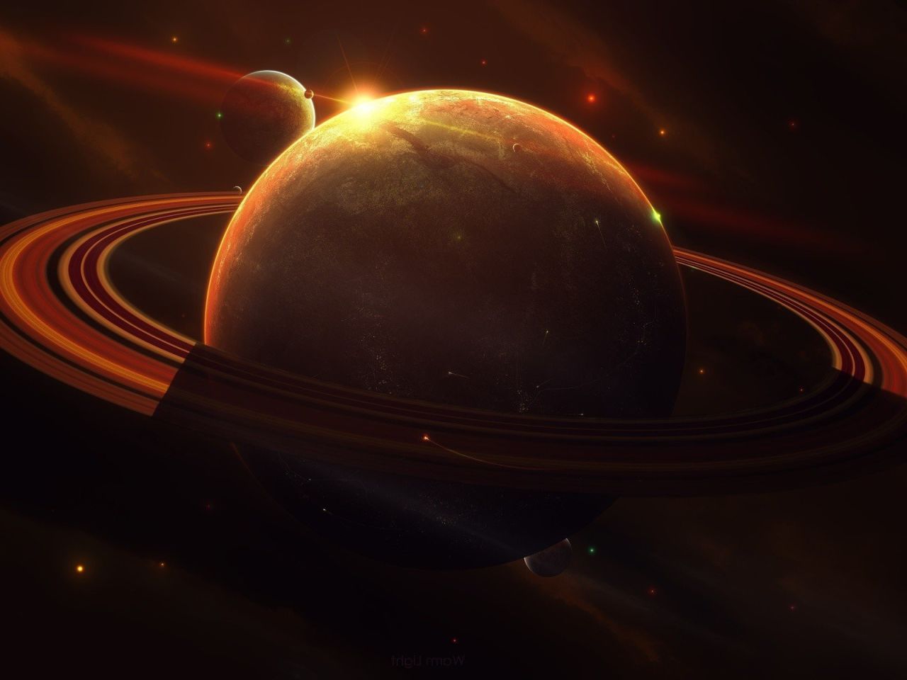 Снимок планеты Сатурн