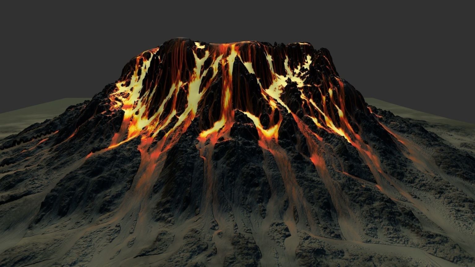 Erupting Volcano извержение вулкана
