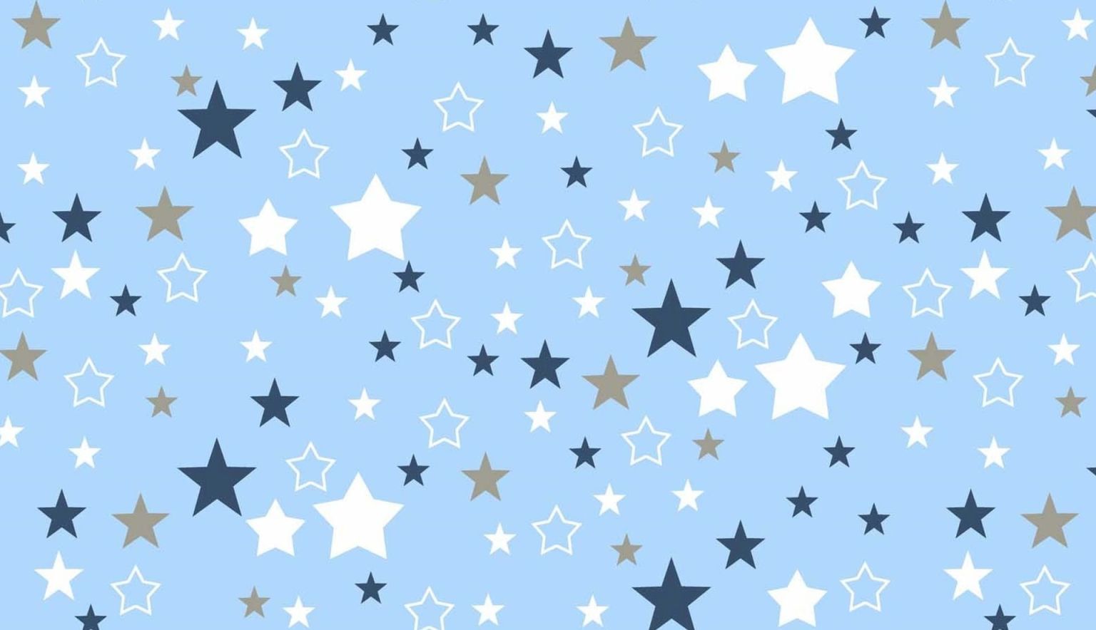 Голубой паттерн со звездами
