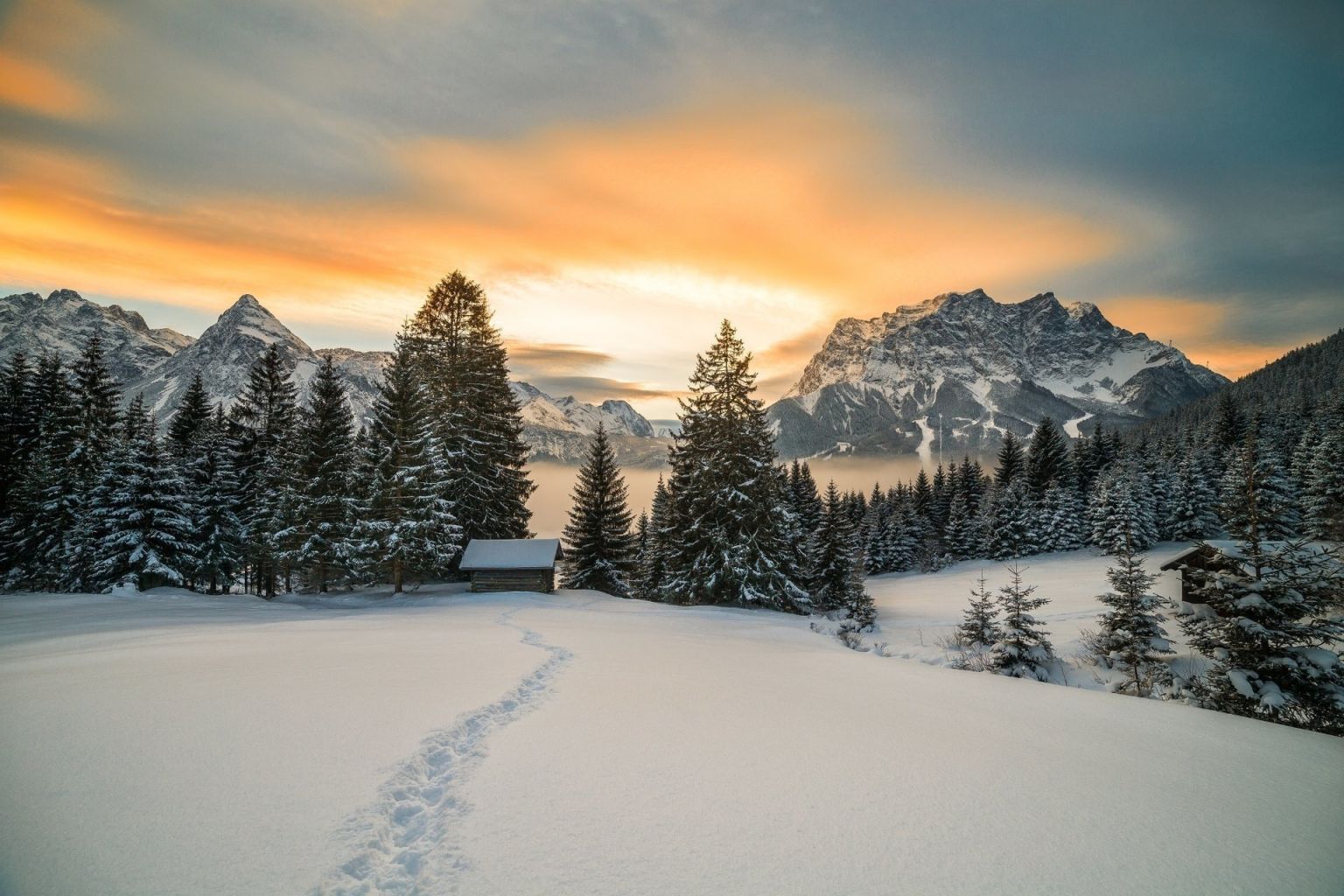 Зима в Альпах
