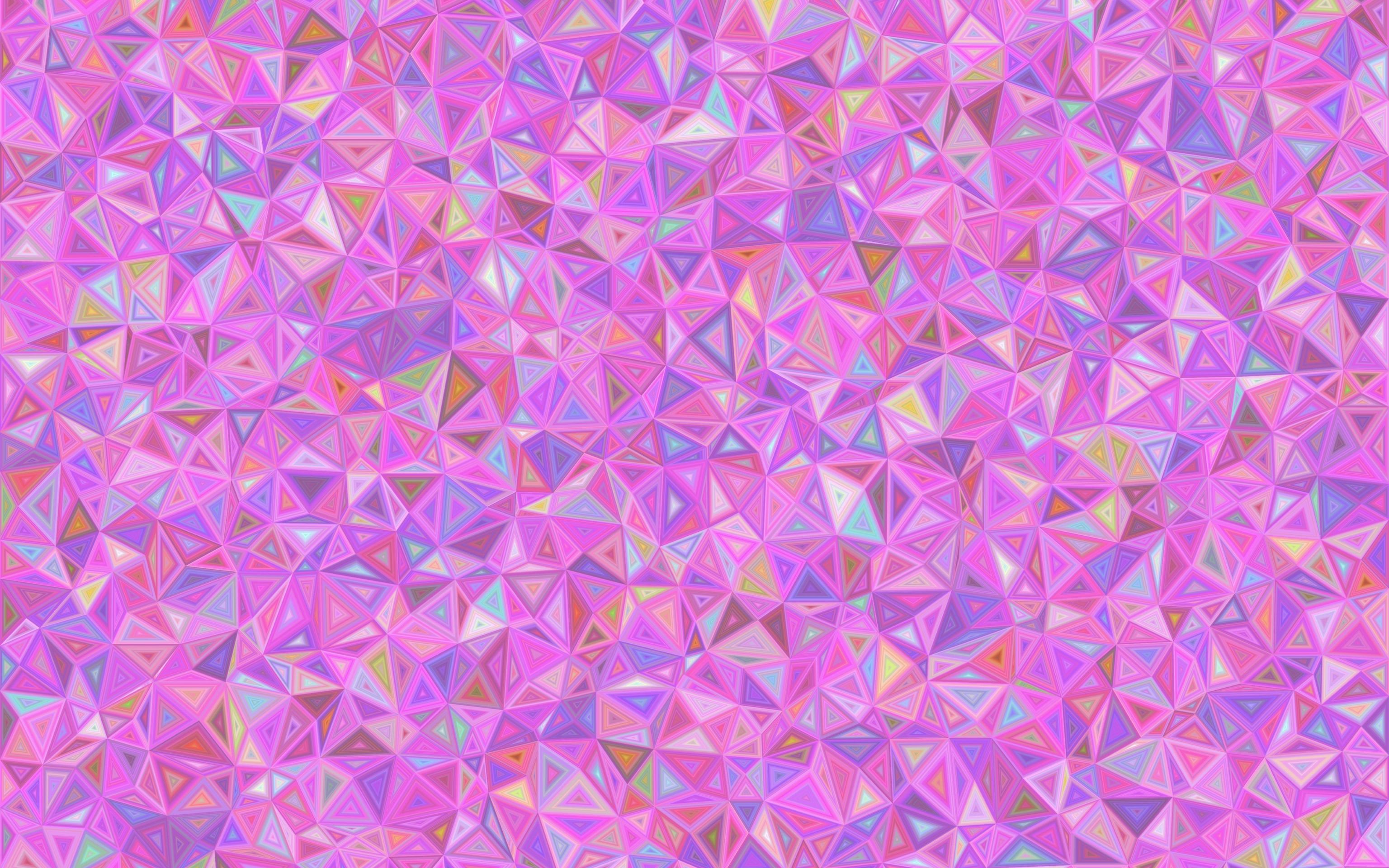 Треугольник, розовый