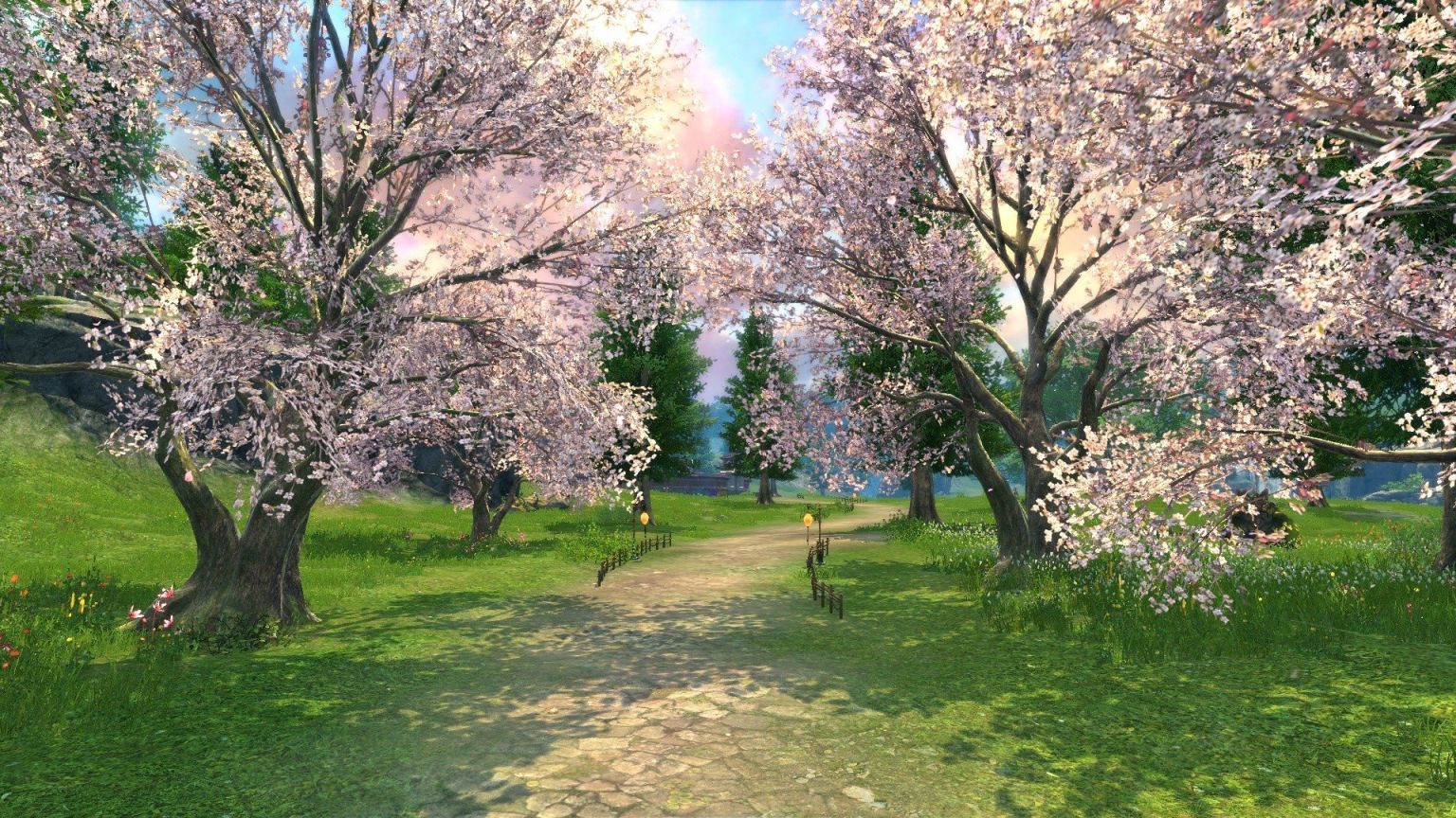 Цветущий Яблоневый и вишневый сад