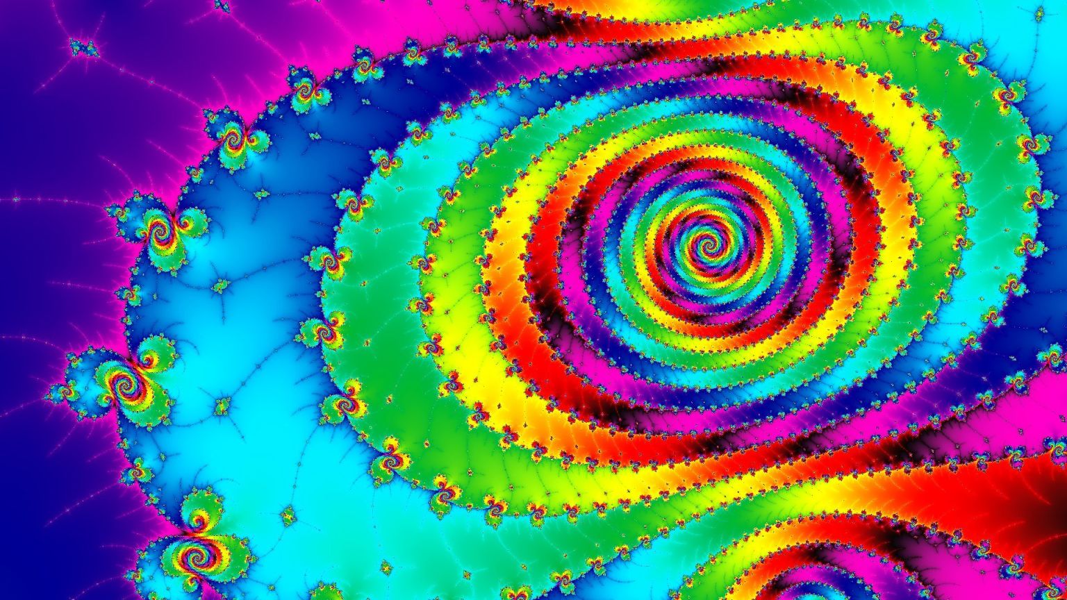 Разноцветная спираль