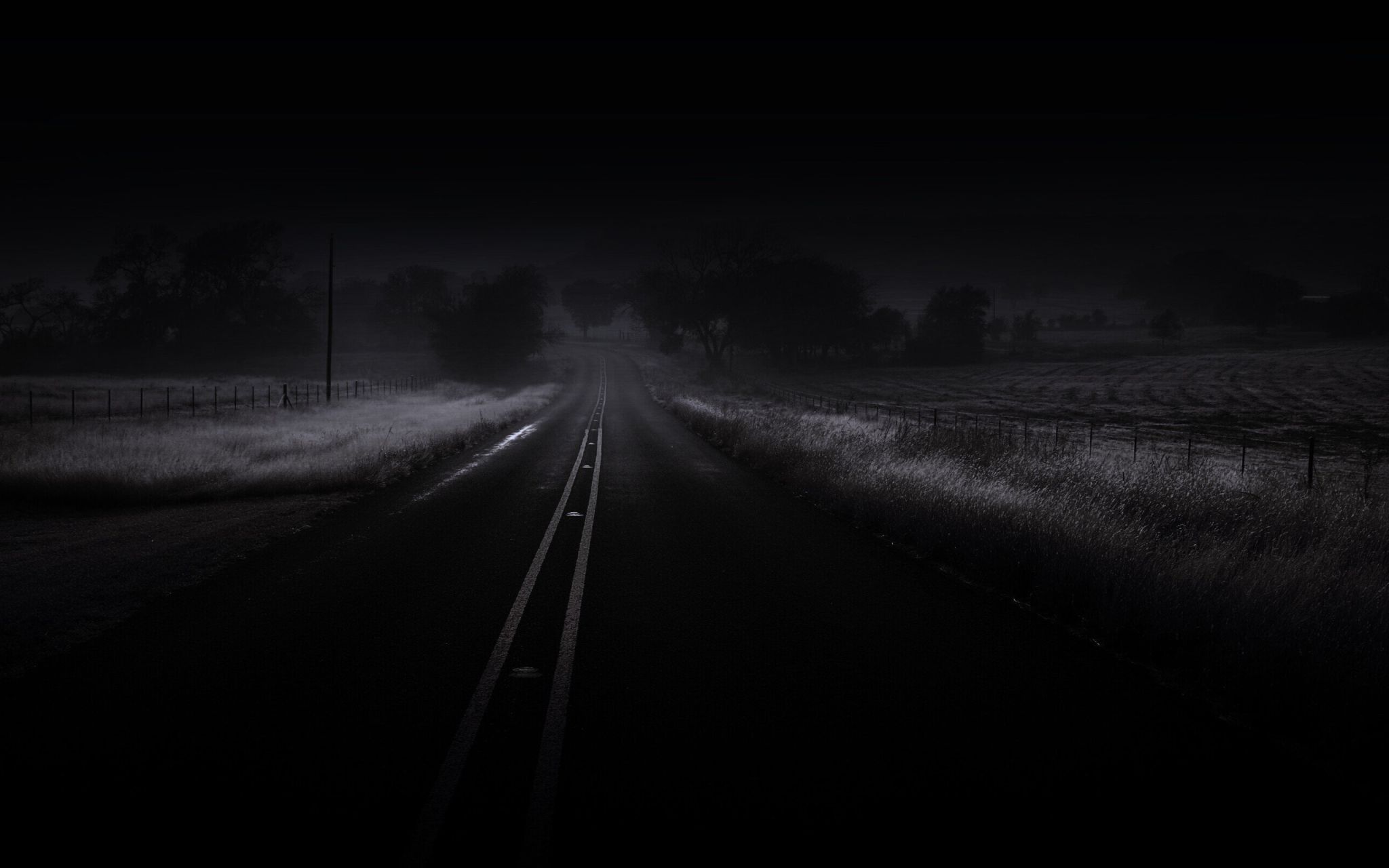 Дорога в темноте