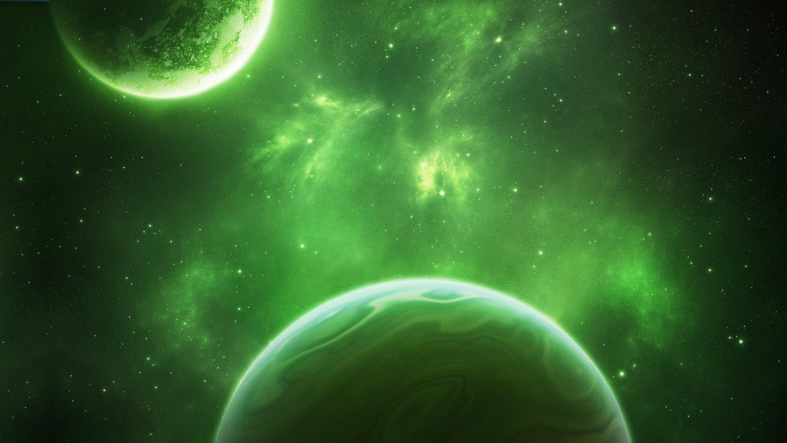 Темно зеленый космос