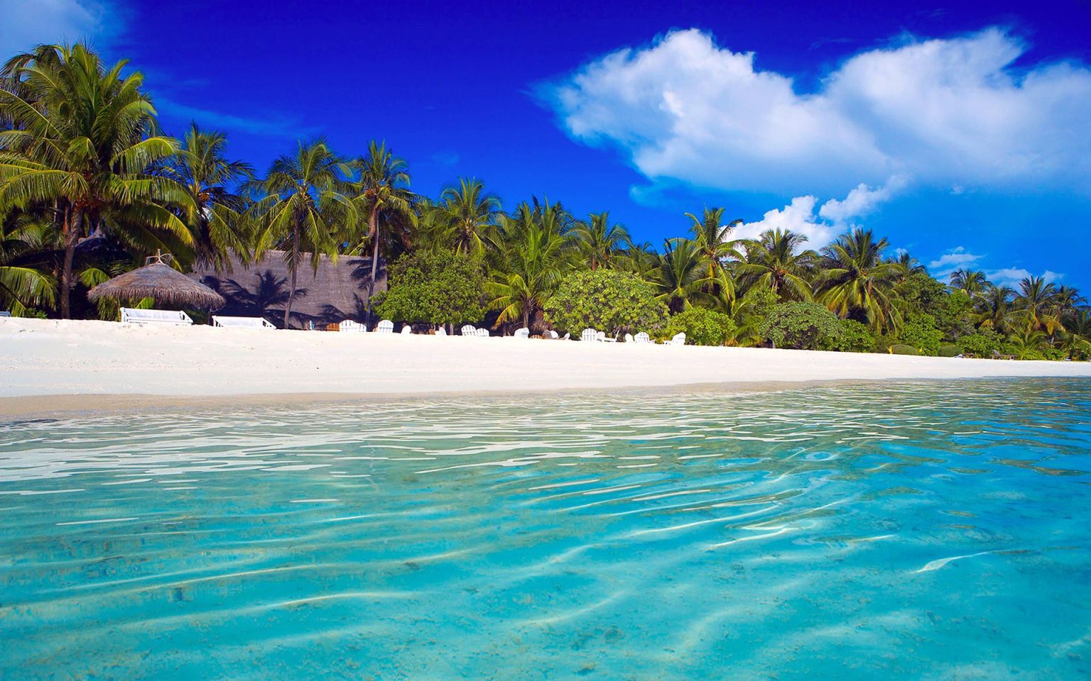 Мальдивы пляж