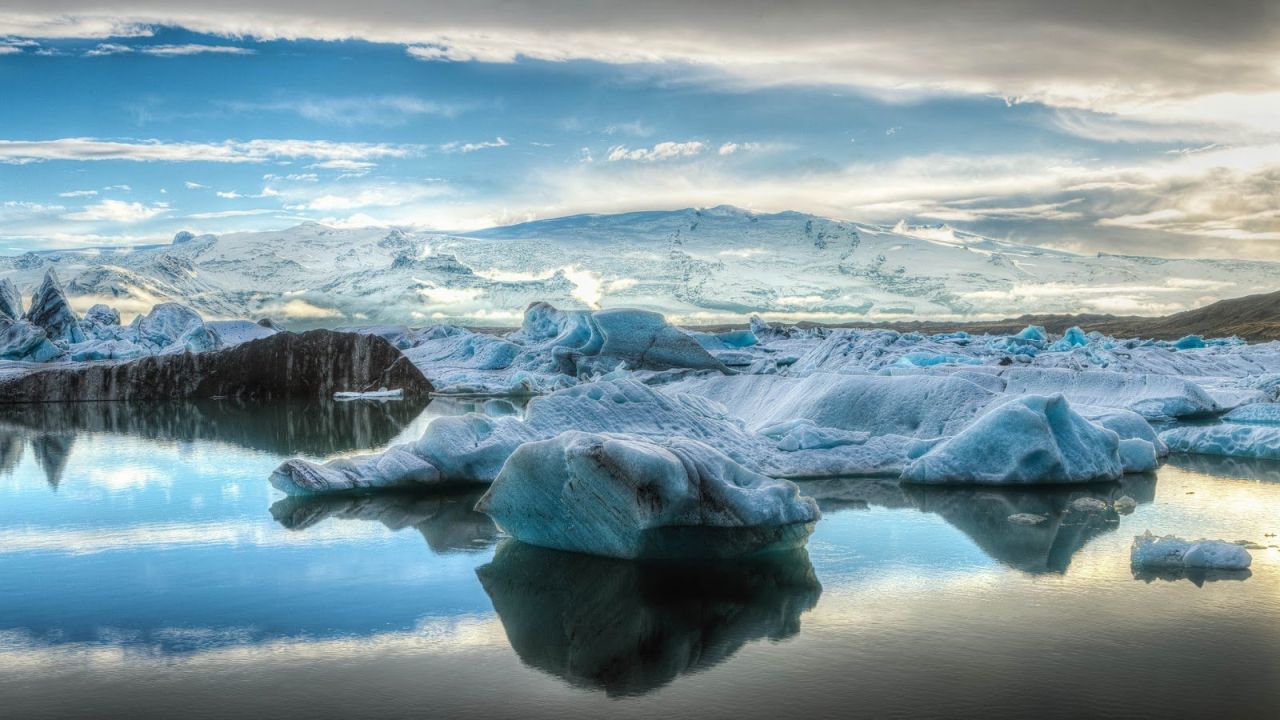 Исландия ледниковая Лагуна Jökulsárlón