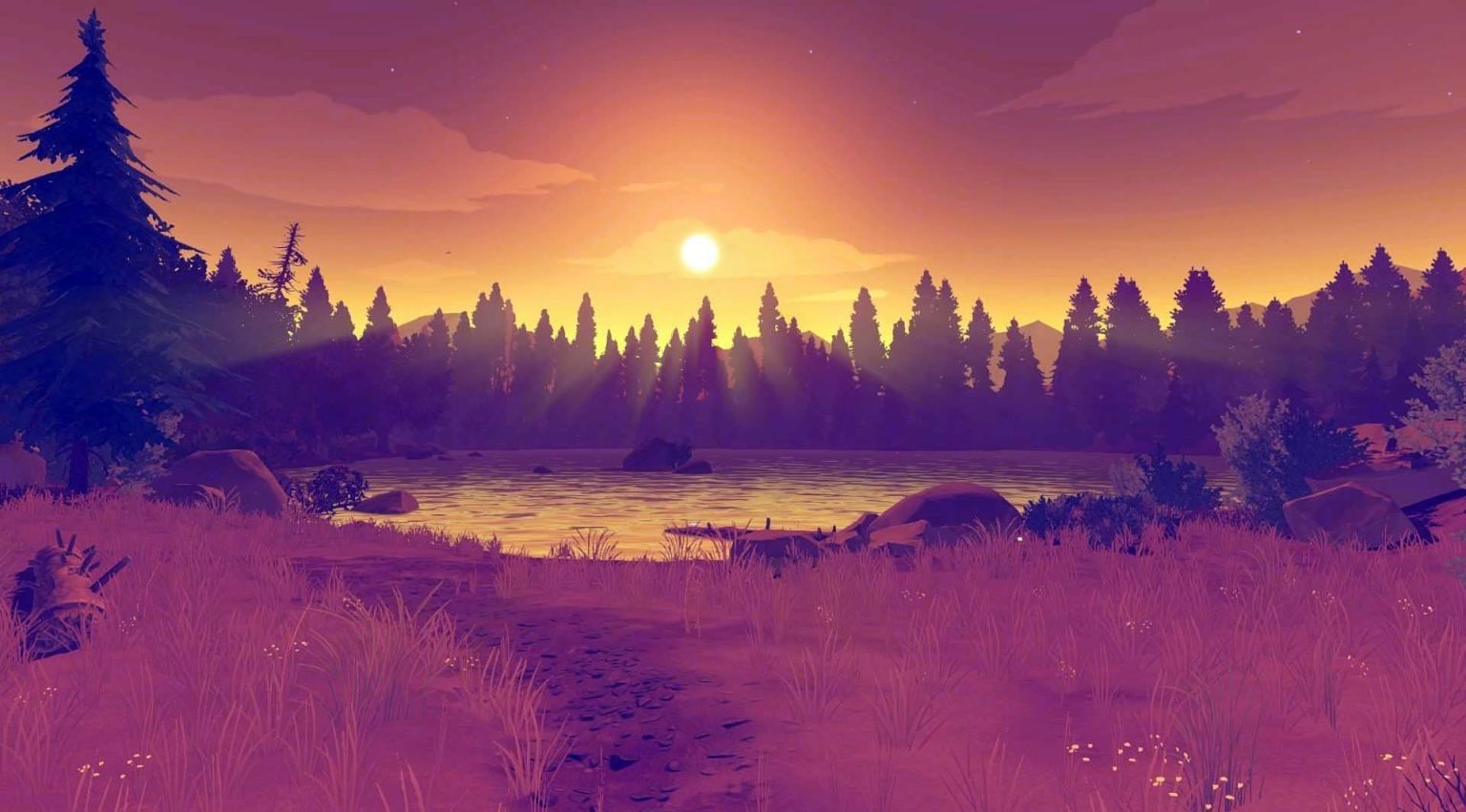 Firewatch пейзажи