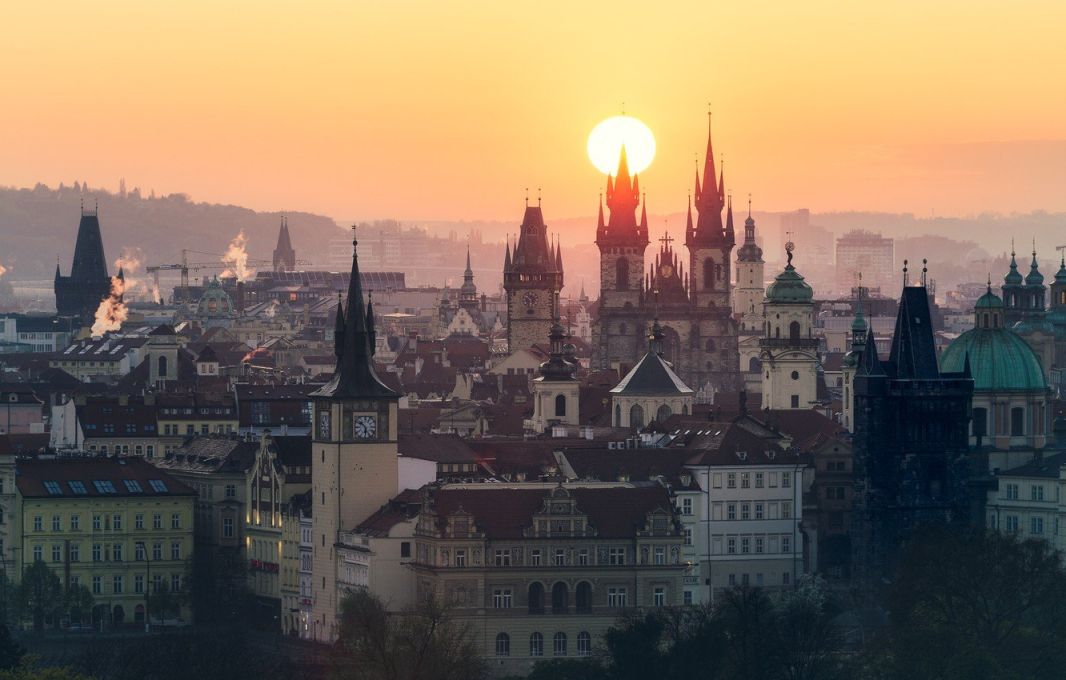 Прага Чехия панорама города